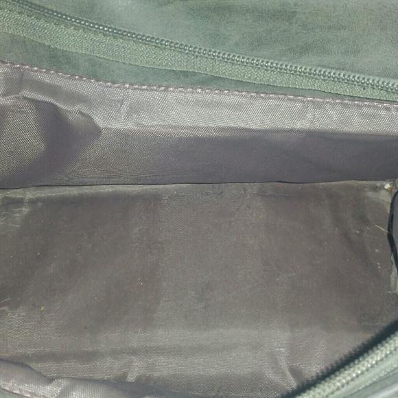 Gorgeous gray leather purse with matching wallet - Picture 3 of 8